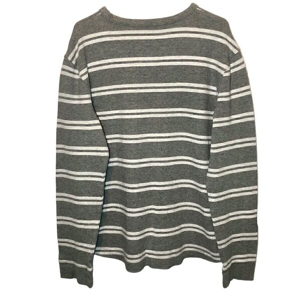 Sonoma Striped Thermal Shirt in Grey/White Men’s XL - Picture 4 of 7